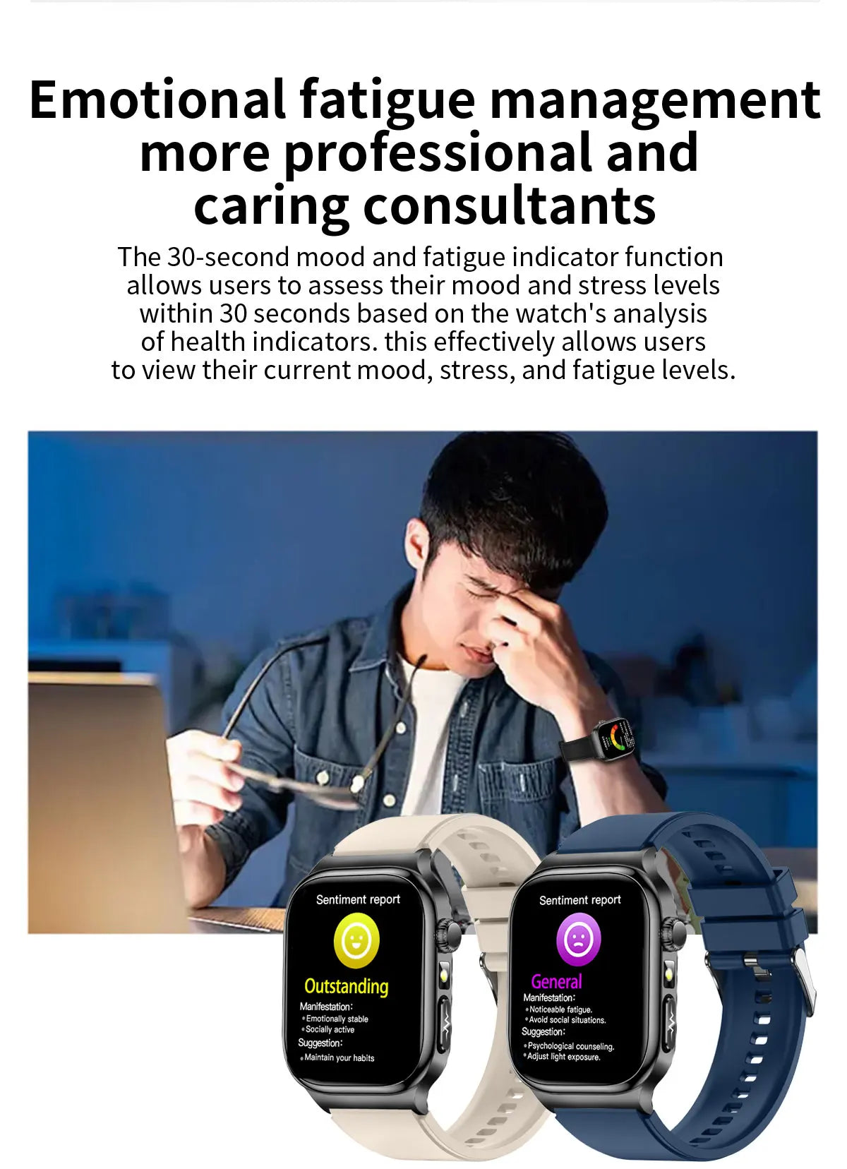 2026 Nuovo Misurazione Accurata Salute Smart Watch ECG + PPG Acido Urico Pressione Sanguigna Lipidi Nel Sangue Chiamata BT Smartwatch Per Le Donne Degli Uomini