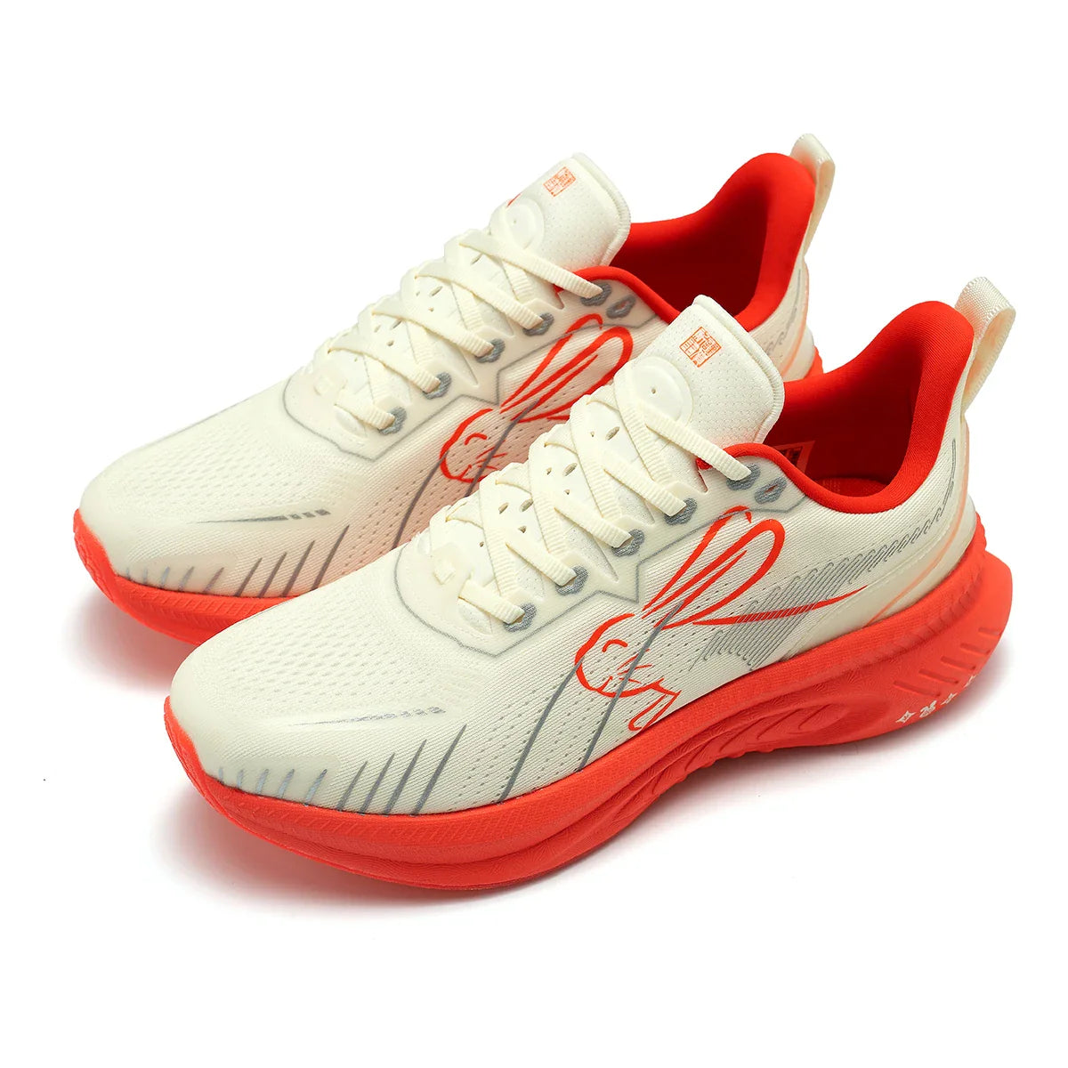 Scarpe da corsa ONEMIX Paraurti rosso riflettente Elite Scarpe sportive con rialzo di altezza per scarpe da ginnastica da passeggio in mesh traspirante per esterni da uomo