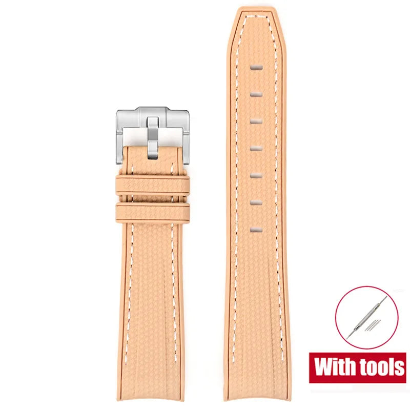 Cinturino in gomma per Swatch X Omega Joint MoonSwatch Cinturino sportivo impermeabile da 20 mm Cinturino con estremità curva in silicone per uomo donna