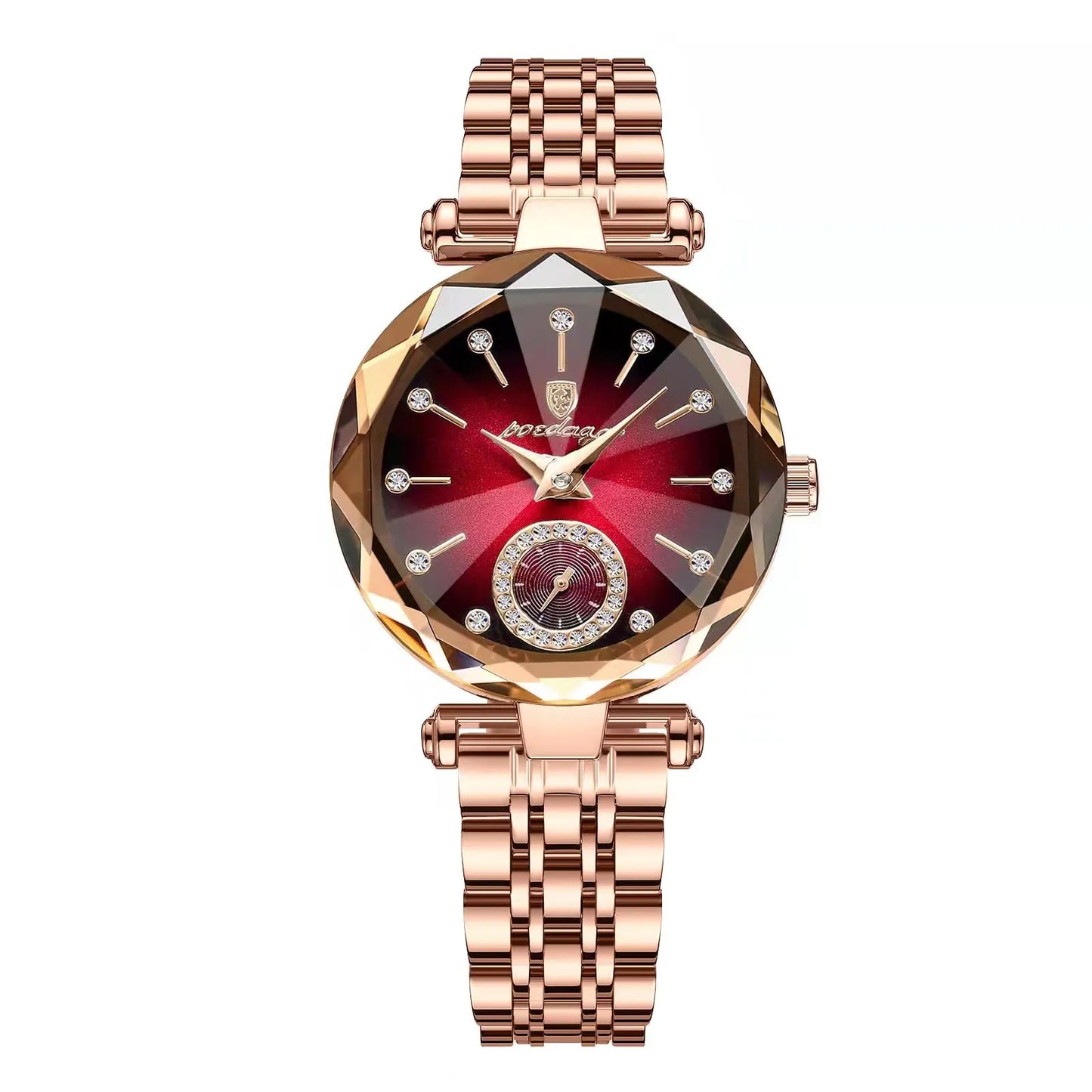 POEDAGAR Orologi al quarzo da donna eleganti di lusso Orologio impermeabile in acciaio inossidabile per donna Orologio da polso da donna alla moda casual reloj