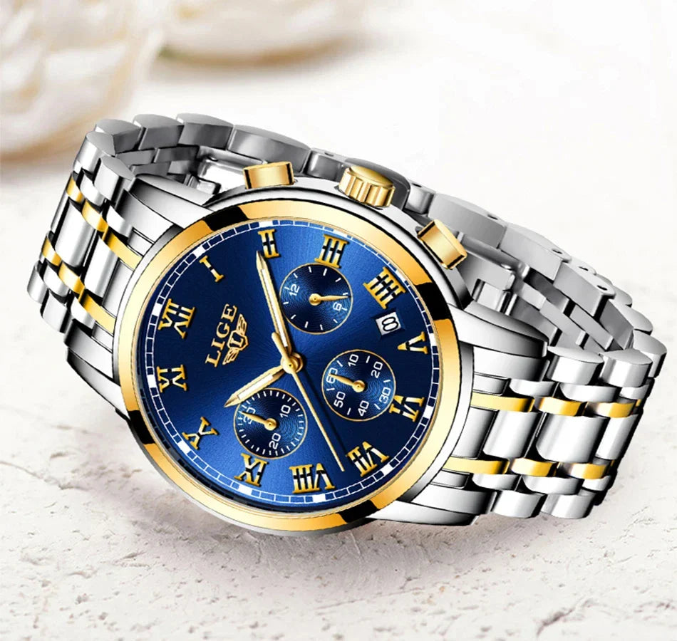 LIGE 2024 nuove donne di moda orologi da donna top brand di lusso creativo bracciale da donna in acciaio orologi orologio impermeabile al quarzo femminile