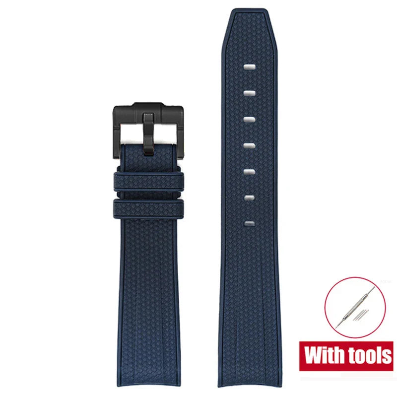 Cinturino in gomma per Swatch X Omega Joint MoonSwatch Cinturino sportivo impermeabile da 20 mm Cinturino con estremità curva in silicone per uomo donna