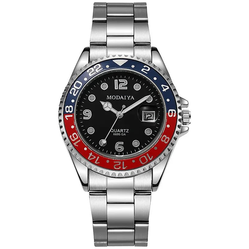 Orologi da uomo alla moda con data Orologio sportivo casual di lusso di fascia alta Orologi da polso classici da uomo al quarzo da lavoro in acciaio inossidabile