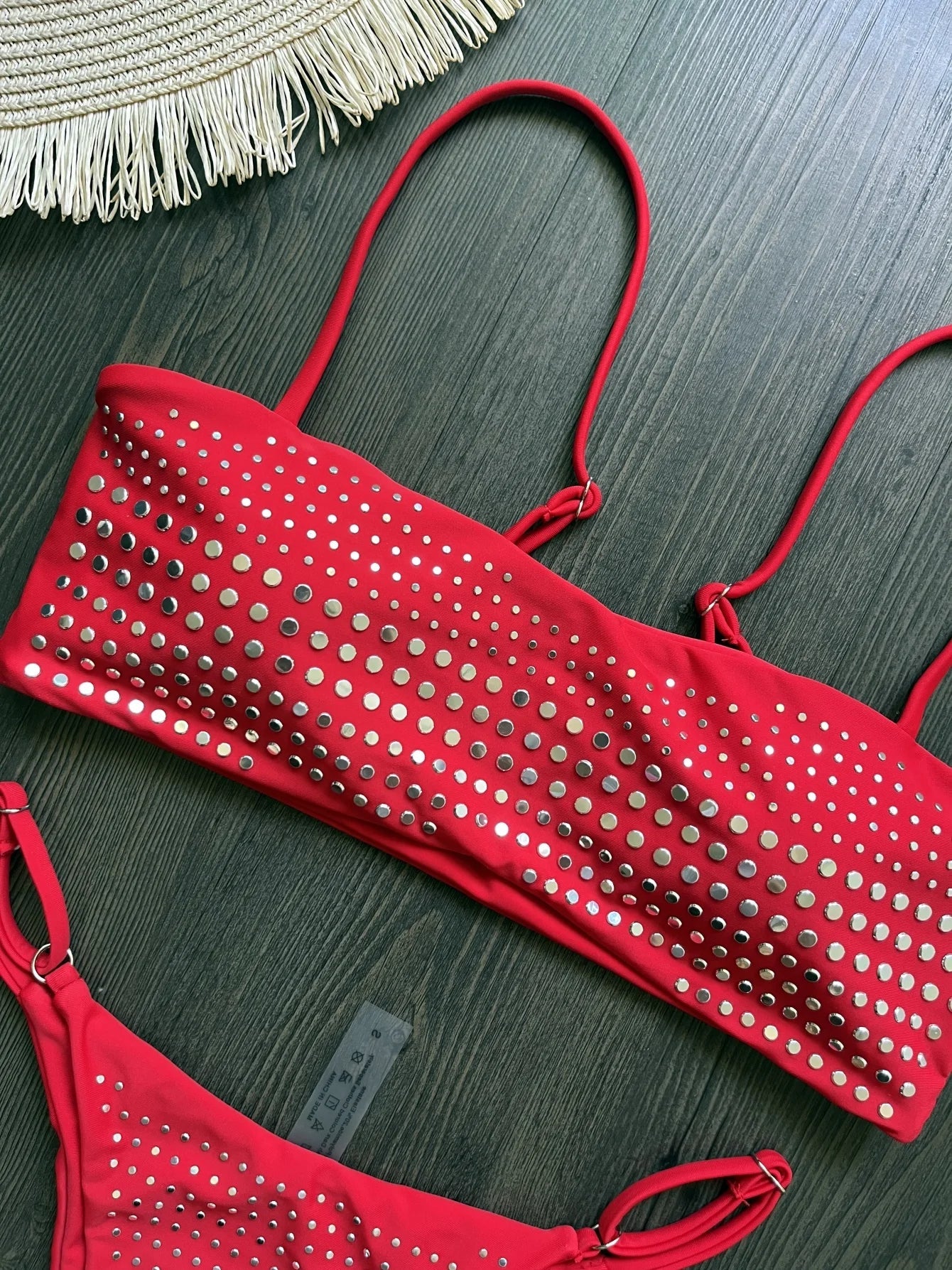 2025 Diamante Bikini Donne Sexy Costume Da Bagno A Fascia Biquini Push Up Costumi Da Bagno Femminile Lucido Costumi da Bagno Floreale Tuta Beachwear