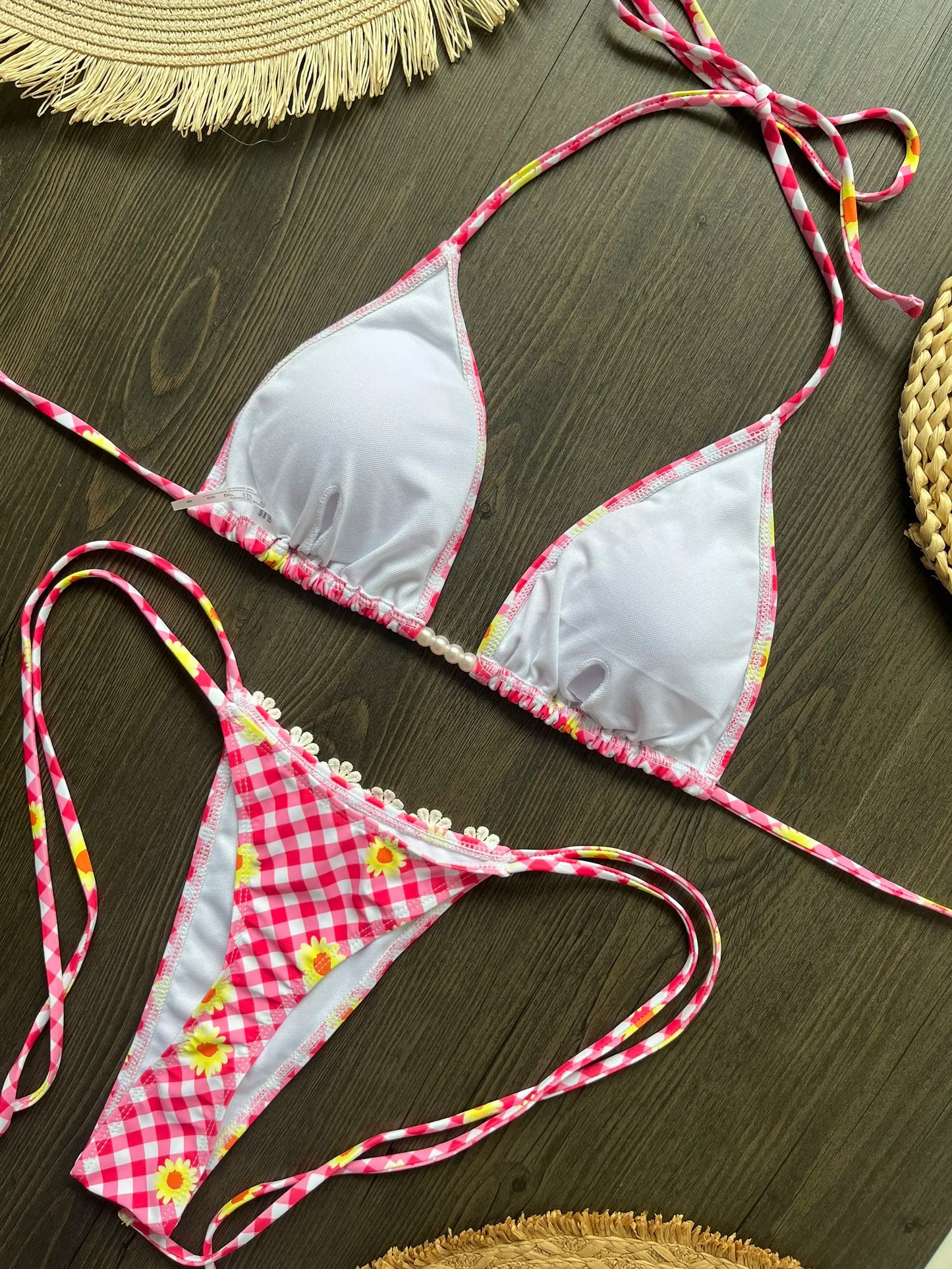 Micro Bikini 2025 Costume da bagno donna sexy Costumi da bagno Perizoma femminile Bikini Set Biquini Costume da bagno Stampa Costumi da bagno Beachwear