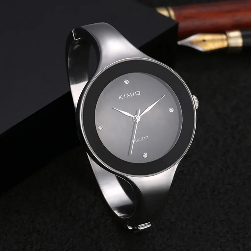 Orologi da polso da donna Moda Feminino Relogio Orologi da polso da donna in acciaio inossidabile Orologio da donna in cristallo di lusso Reloj Mujer