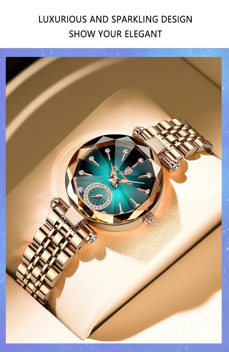 POEDAGAR Orologi al quarzo da donna eleganti di lusso Orologio impermeabile in acciaio inossidabile per donna Orologio da polso da donna alla moda casual reloj