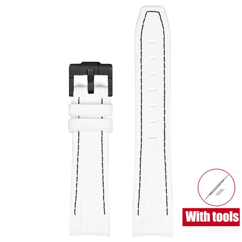Cinturino in gomma per Swatch X Omega Joint MoonSwatch Cinturino sportivo impermeabile da 20 mm Cinturino con estremità curva in silicone per uomo donna