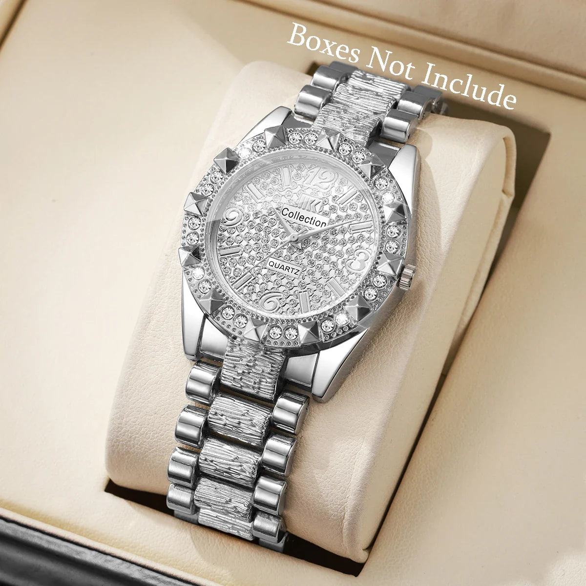 Orologi da donna con diamanti di lusso Orologio da polso al quarzo da donna con quadrante arabo alla moda Reloj Mujer Orologio da ragazza regalo (senza scatola)