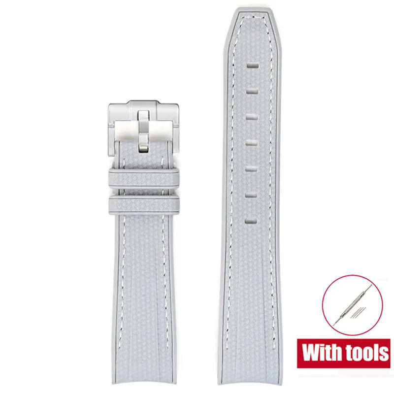 Cinturino in gomma per Swatch X Omega Joint MoonSwatch Cinturino sportivo impermeabile da 20 mm Cinturino con estremità curva in silicone per uomo donna