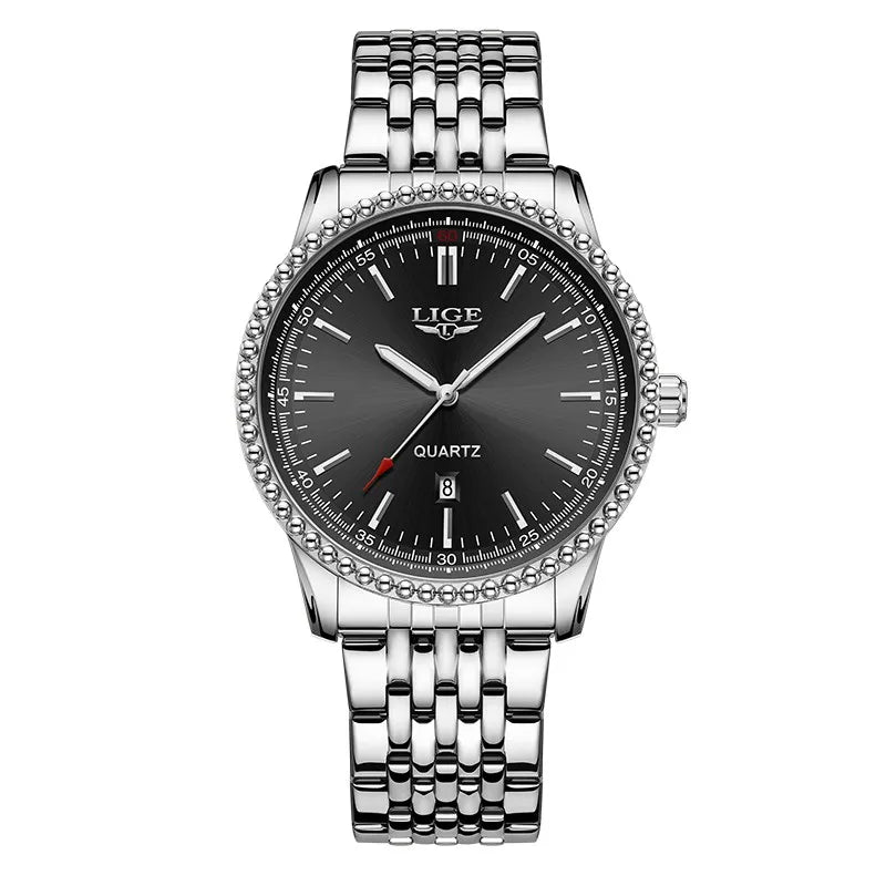 LIGE Nuovi orologi da uomo Orologi da polso al quarzo da uomo di lusso delle migliori marche Cronografo sportivo impermeabile e luminoso Relogio Masculino+BOX