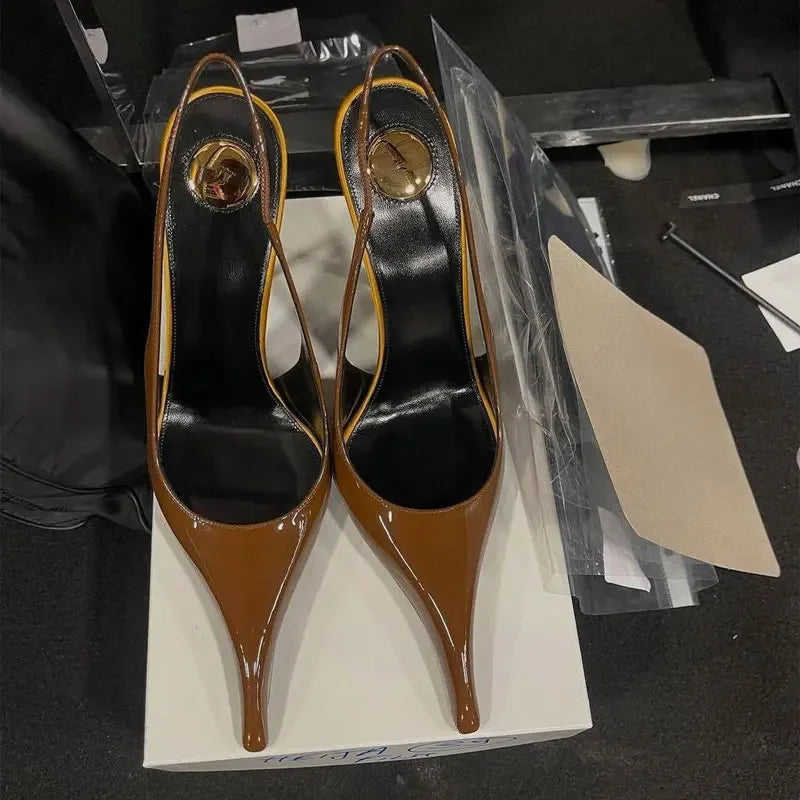 New Fashion Pointed High-heel 10.5 cm Women's Sandals Summer Women Shoes Sandalias De Mujer Shoes for Women Size 34-43