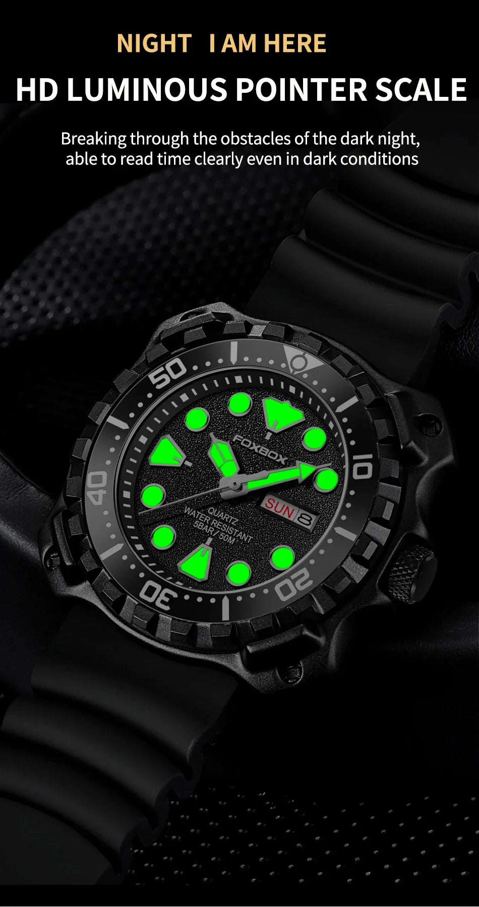 Orologio da uomo LIGE 2026 alla moda, orologio sportivo di lusso con quadrante grande, impermeabile, luminoso, al quarzo, con datario, per uomo, marca Foxbox