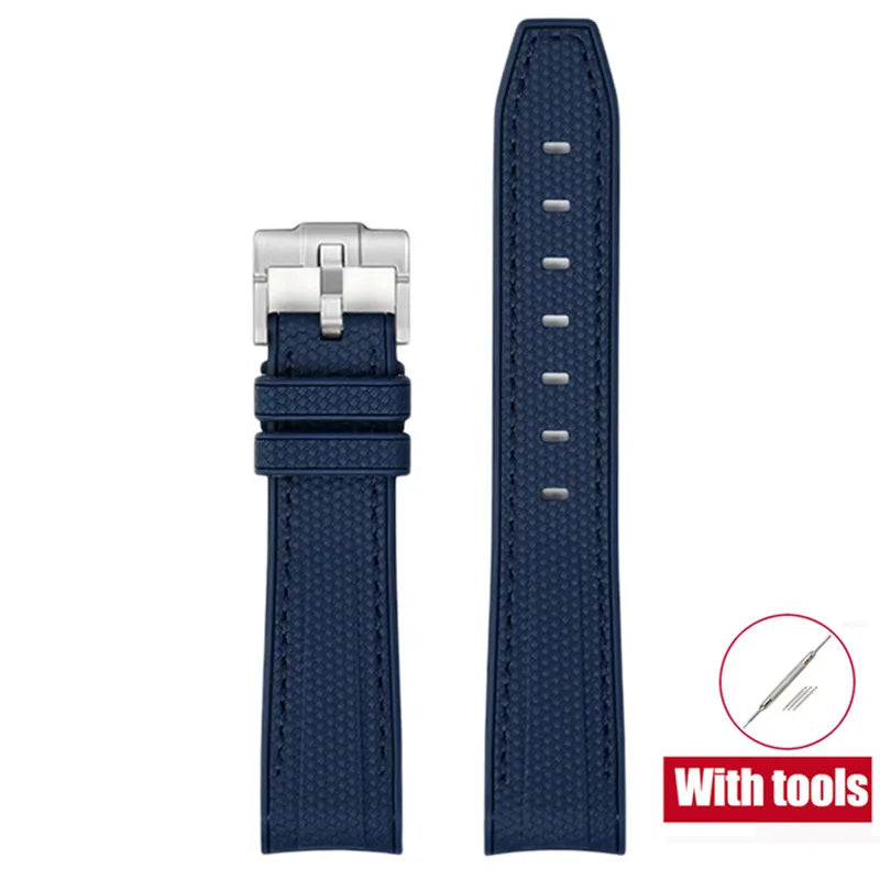Cinturino in gomma per Swatch X Omega Joint MoonSwatch Cinturino sportivo impermeabile da 20 mm Cinturino con estremità curva in silicone per uomo donna