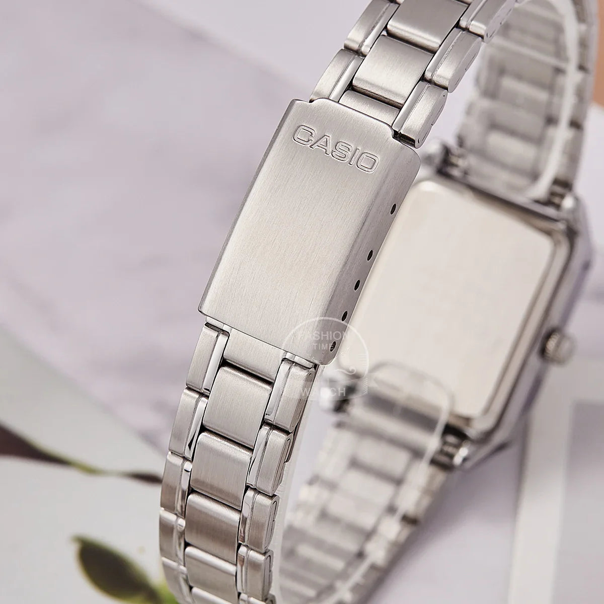 Orologio Casio da donna set di lusso delle migliori marche Orologio da donna al quarzo impermeabile 30 m Forma tonneau Acciaio inossidabile Ste reloj mujer LTP-V007D-
