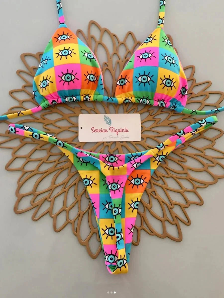 Micro Bikini 2026 Costume da bagno donna Nuovo costume da bagno sexy Halter Bikini Set brasiliano Biquini Perizoma femminile Beachwear Party Wear
