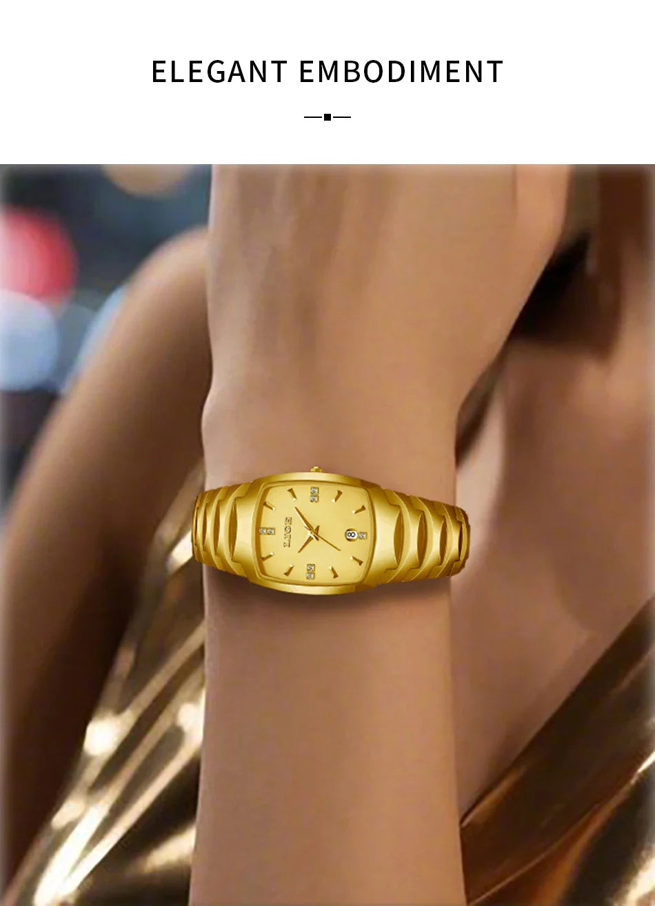 LIGE Orologio da Donna di Lusso alla Moda, Elegante e Semplice, in Acciaio Inossidabile, Casual, al Quarzo, con Calendario, Regalo Romantico per Signore, Novità