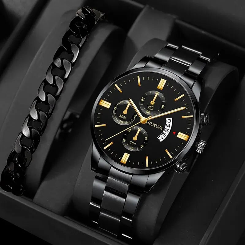 Orologio da uomo alla moda Orologio da polso al quarzo con calendario di lusso Orologi da lavoro Orologio da uomo Orologio da polso con cinturino maschile