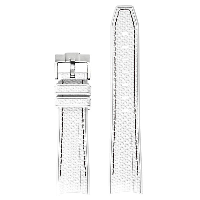Cinturino in gomma per Swatch X Omega Joint MoonSwatch Cinturino sportivo impermeabile da 20 mm Cinturino con estremità curva in silicone per uomo donna