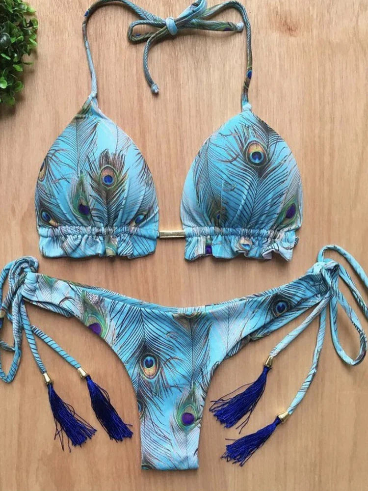 RUOTONGSEPT Bikini da Donna 2022 Nuovo Costume da Bagno Femminile Sexy Set Bikini Push-up per Nuoto e Bagno
