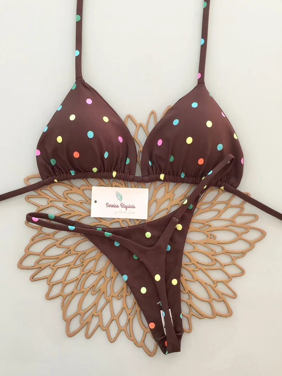 Micro Bikini 2026 Costume da bagno donna Nuovo costume da bagno sexy Halter Bikini Set brasiliano Biquini Perizoma femminile Beachwear Party Wear