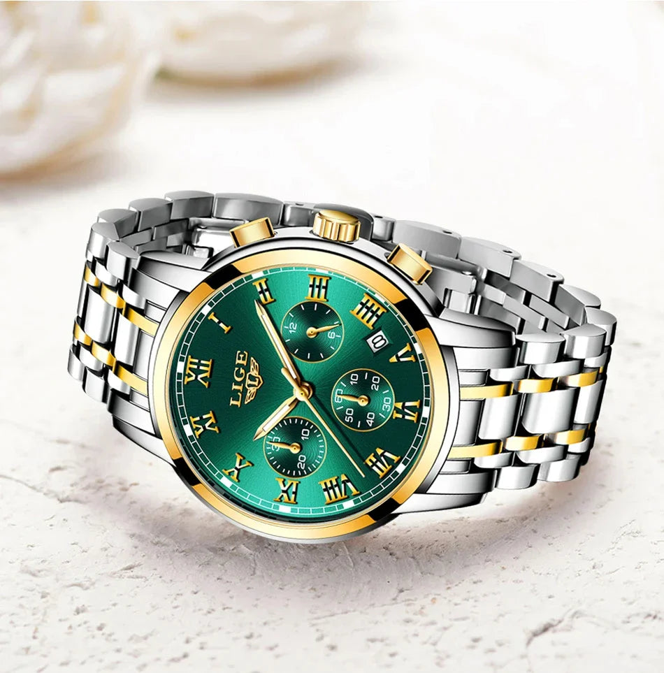 LIGE 2024 nuove donne di moda orologi da donna top brand di lusso creativo bracciale da donna in acciaio orologi orologio impermeabile al quarzo femminile