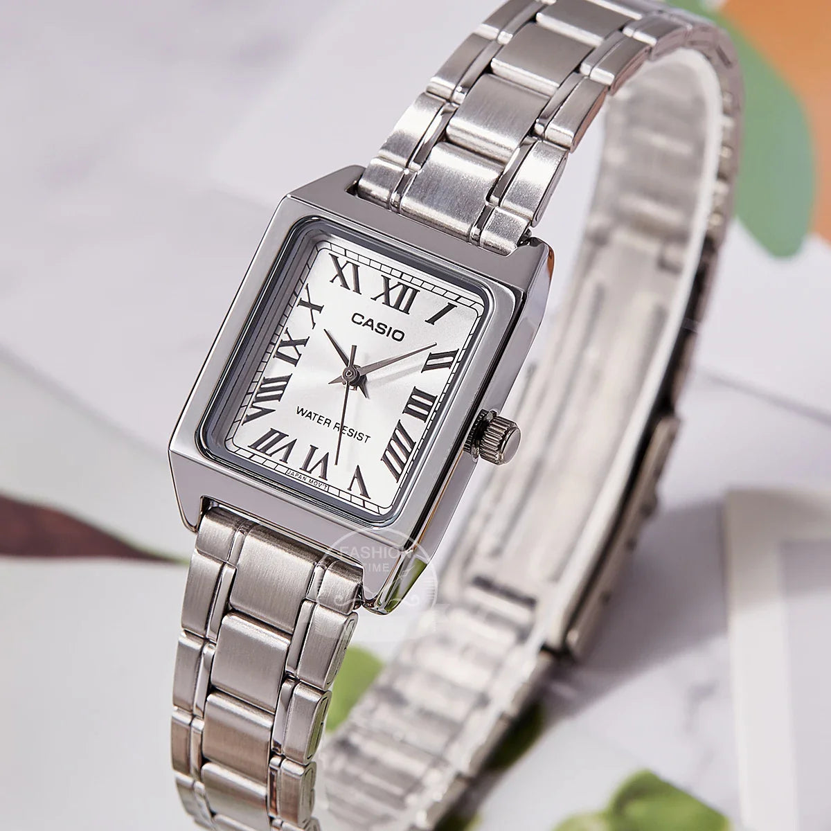 Orologio Casio da donna set di lusso delle migliori marche Orologio da donna al quarzo impermeabile 30 m Forma tonneau Acciaio inossidabile Ste reloj mujer LTP-V007D-