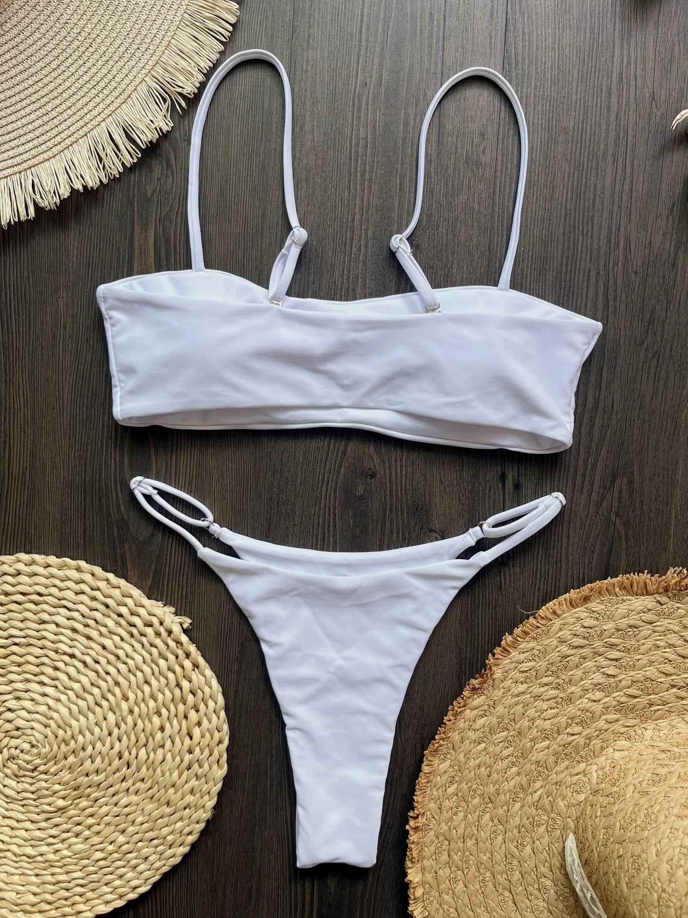 2025 Diamante Bikini Donne Sexy Costume Da Bagno A Fascia Biquini Push Up Costumi Da Bagno Femminile Lucido Costumi da Bagno Floreale Tuta Beachwear