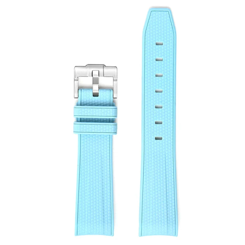 Cinturino in gomma per Swatch X Omega Joint MoonSwatch Cinturino sportivo impermeabile da 20 mm Cinturino con estremità curva in silicone per uomo donna