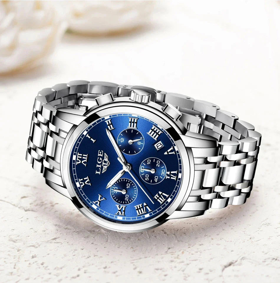 LIGE 2024 nuove donne di moda orologi da donna top brand di lusso creativo bracciale da donna in acciaio orologi orologio impermeabile al quarzo femminile