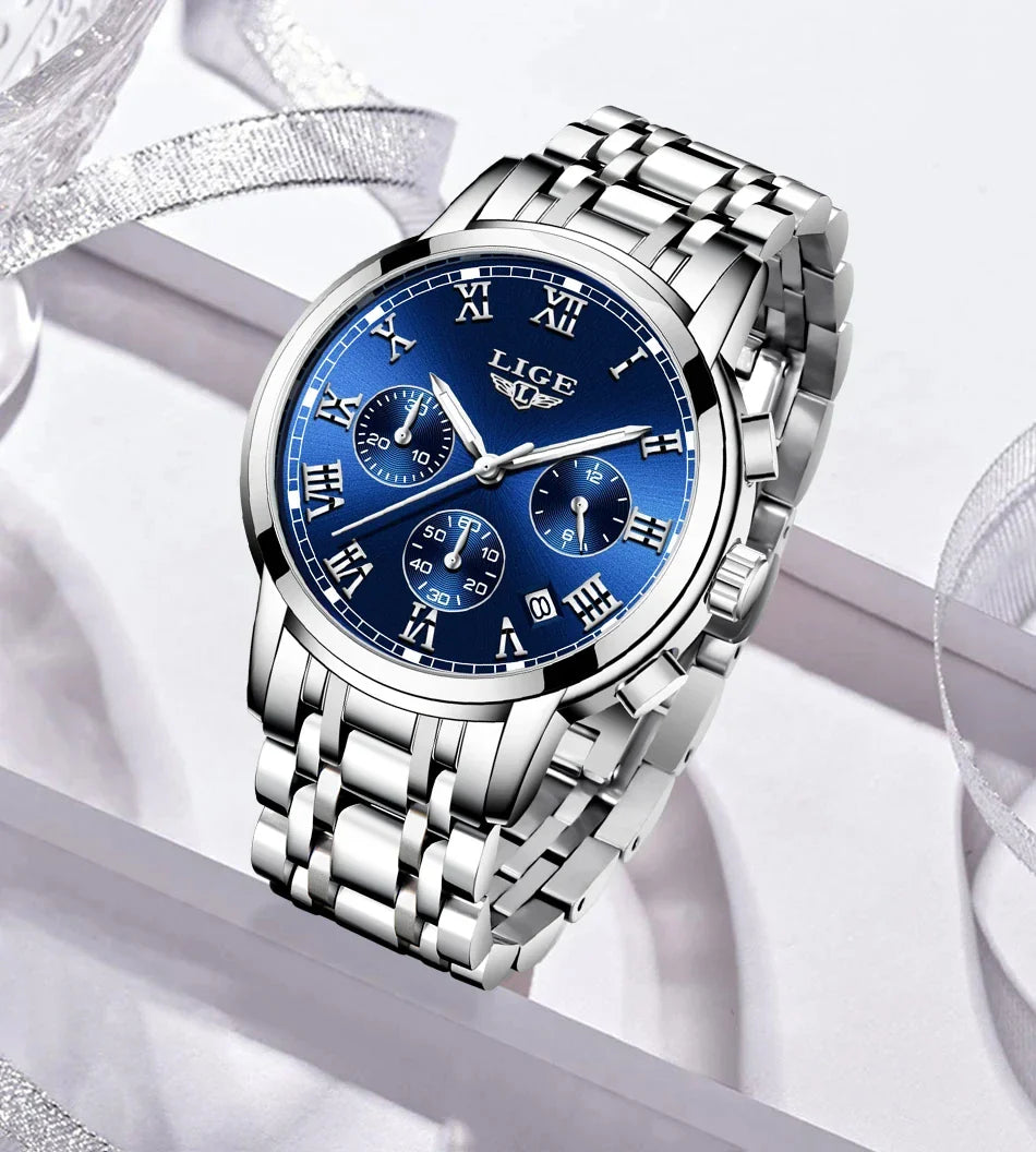 LIGE 2024 nuove donne di moda orologi da donna top brand di lusso creativo bracciale da donna in acciaio orologi orologio impermeabile al quarzo femminile