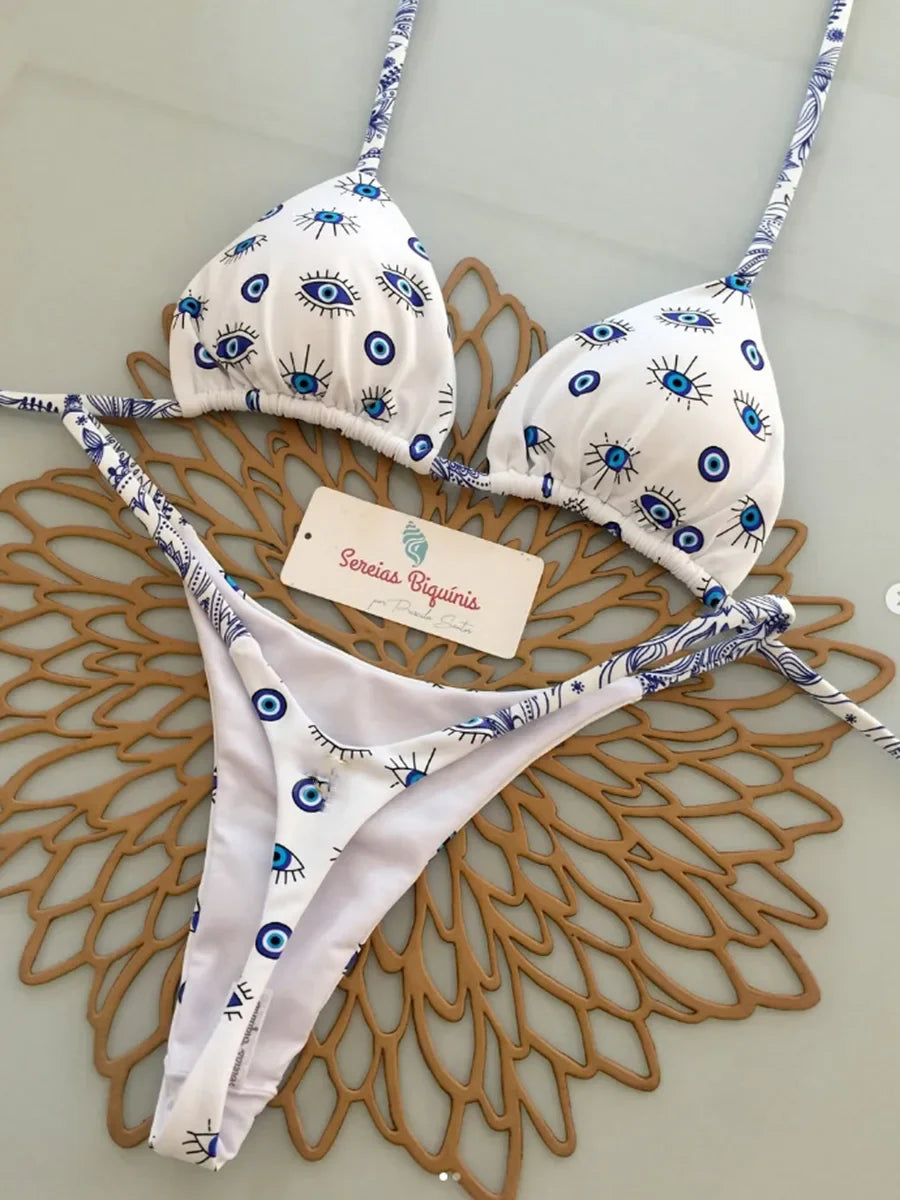Micro Bikini 2026 Costume da bagno donna Nuovo costume da bagno sexy Halter Bikini Set brasiliano Biquini Perizoma femminile Beachwear Party Wear