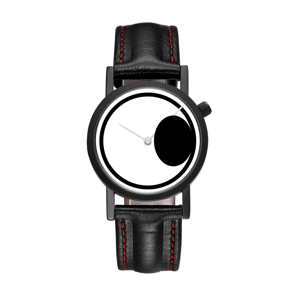 FEB 30TH Walking Men Design orologio Unisex da uomo dal Design creativo 3ATM cinturino in acciaio inossidabile resistente all'acqua