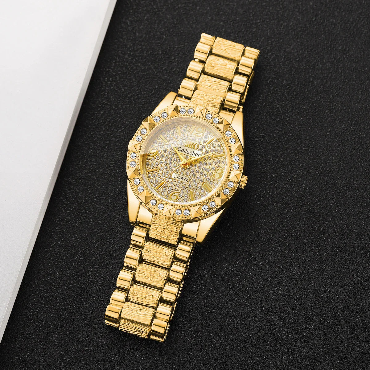 Orologi da donna con diamanti di lusso Orologio da polso al quarzo da donna con quadrante arabo alla moda Reloj Mujer Orologio da ragazza regalo (senza scatola)