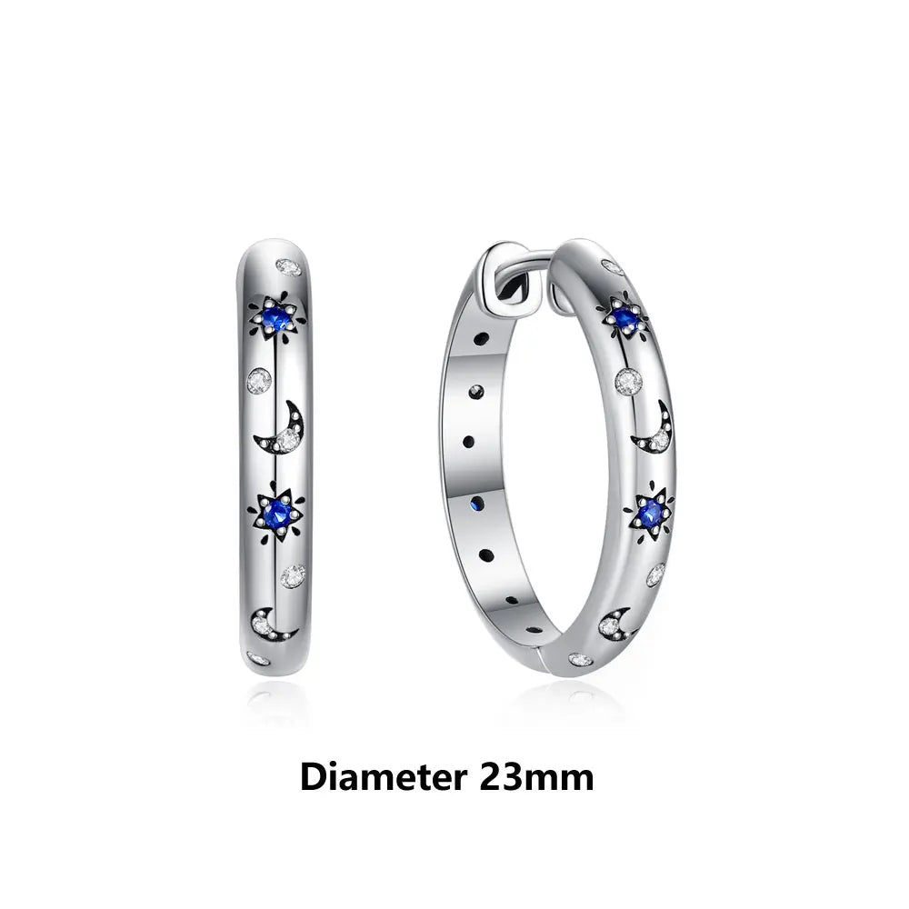 Orecchini Originali in Argento Sterling 925, Modello 2026, a Perno e a Cerchio con Cristalli, per Donna, in Oro Rosa, con Corona, Cuore, Infinito, Ape, Gioielli