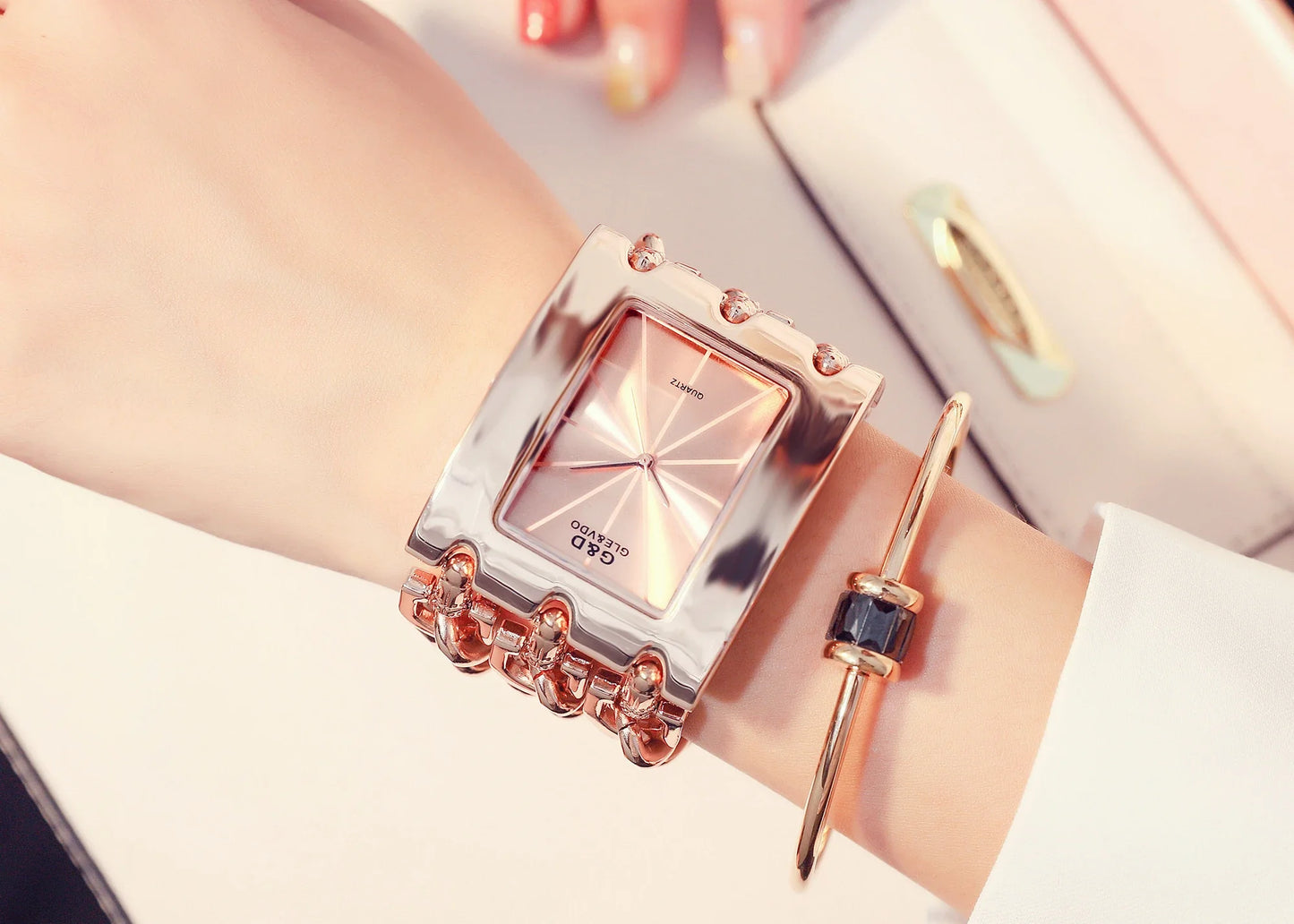 Orologio da donna di marca di lusso Abito con strass Orologi da polso da donna Eleganti orologi femminili in oro per le donne Montre Femme 2025