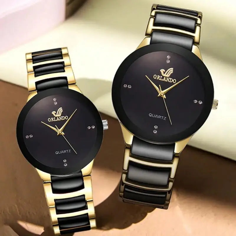 ORLANDO Orologi di lusso da uomo Nuovo arrivato Orologio da polso in acciaio al quarzo oro nero freddo Squisito orologio Masculino Relogio Orologio di moda