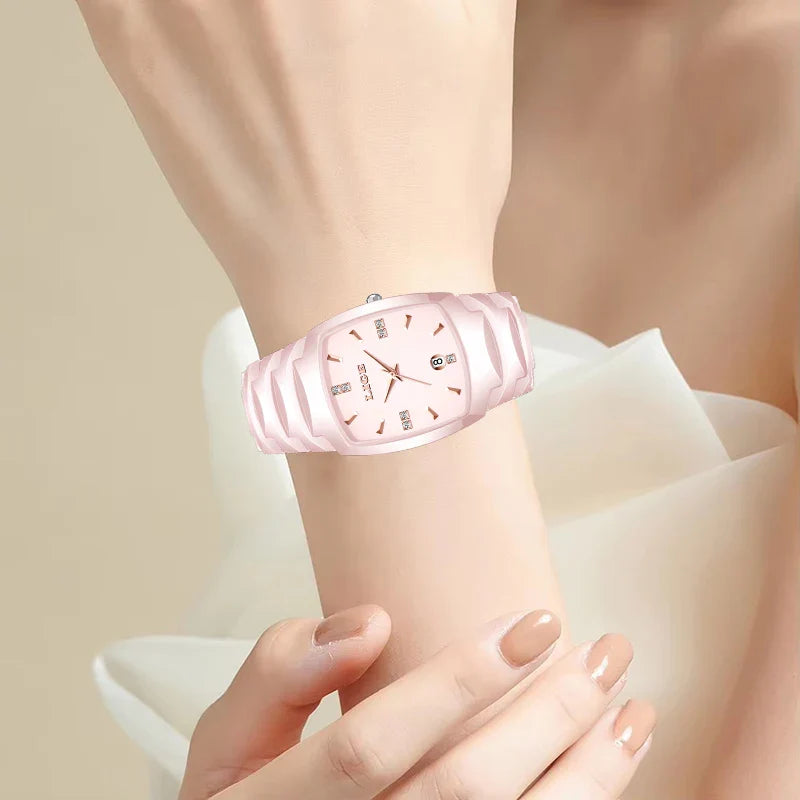 LIGE Orologio da Donna di Lusso alla Moda, Elegante e Semplice, in Acciaio Inossidabile, Casual, al Quarzo, con Calendario, Regalo Romantico per Signore, Novità