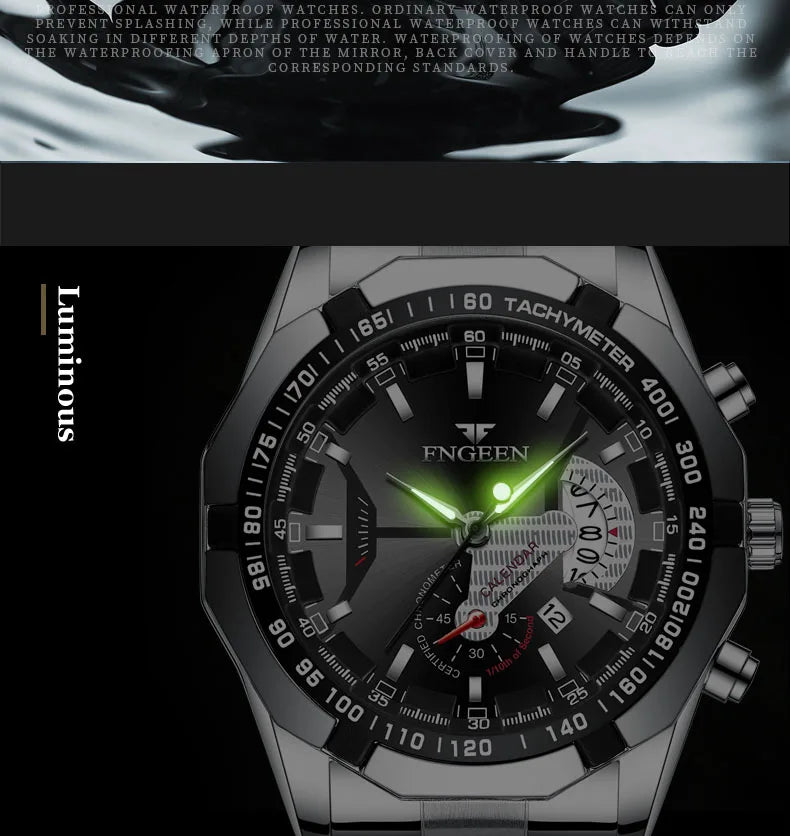 2024 Top Brand di Lusso Orologio di Moda Casual Militare Al Quarzo Sport Orologio Da Polso In Acciaio Pieno Impermeabile Orologio da Uomo Relogio Masculino