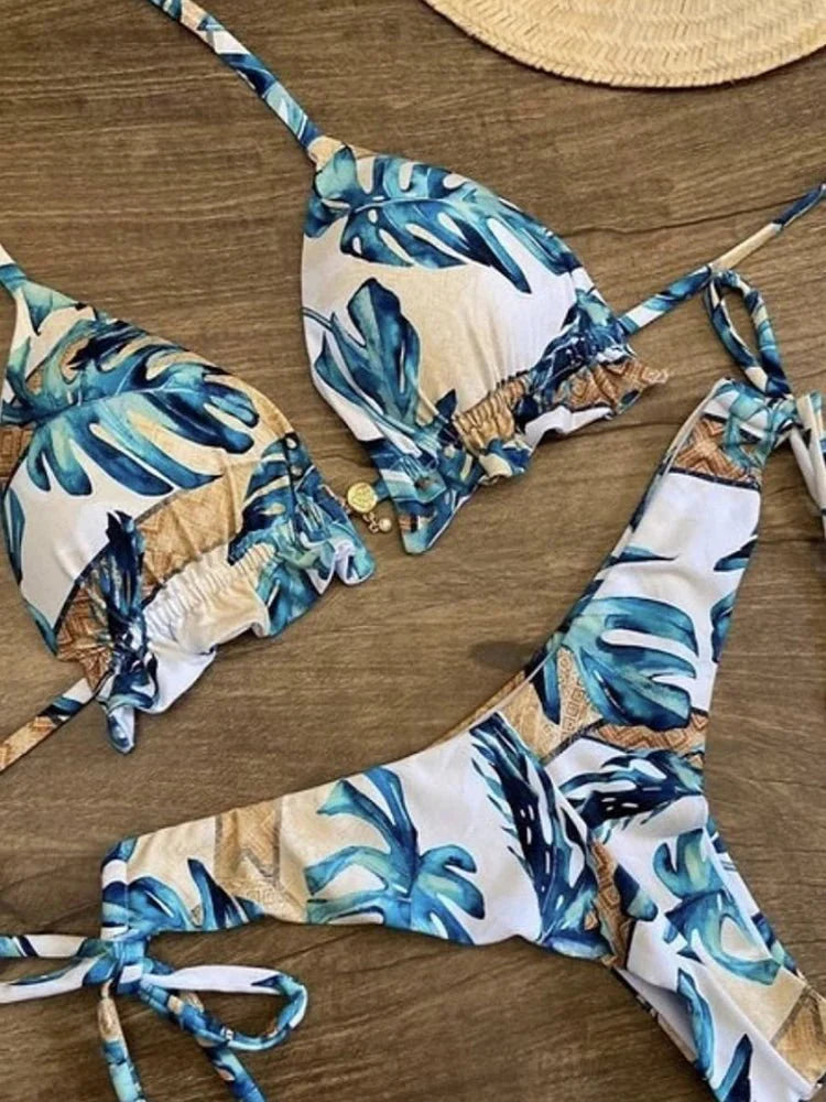 RUOTONGSEPT Bikini da Donna 2022 Nuovo Costume da Bagno Femminile Sexy Set Bikini Push-up per Nuoto e Bagno