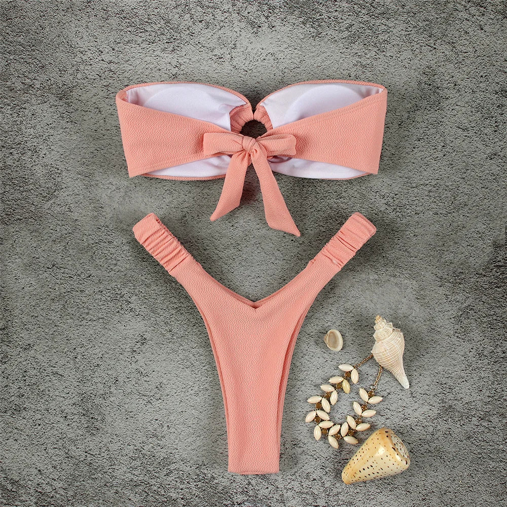 Micro Bikini Push Up Costumi da bagno donna 2024 Costumi da bagno femminili sexy Bikini brasiliano Perizoma Biquini Costumi da bagno Costumi da bagno solidi