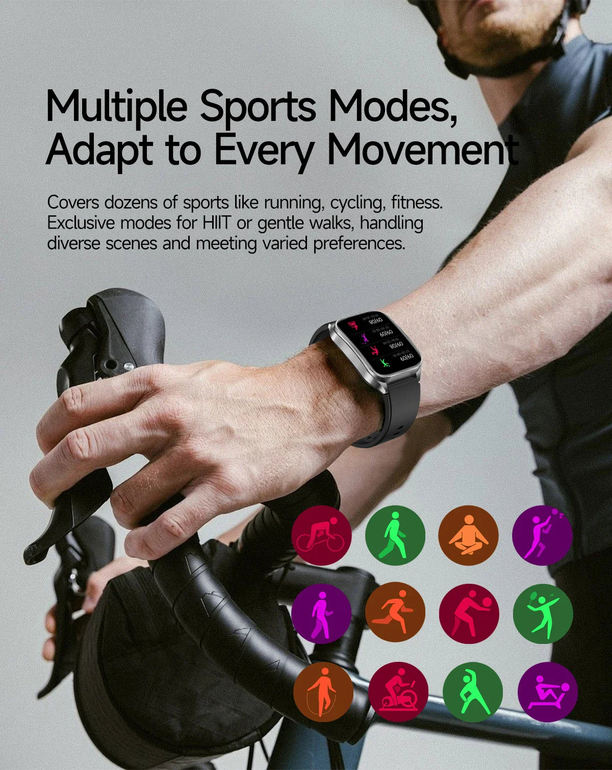 2025 Trattamento laser Tre Smartwatch alti 1.95 "Schermo curvo in zaffiro ECG + PPG Grasso nel sangue Acido urico Diagnosi salute Smartwatch