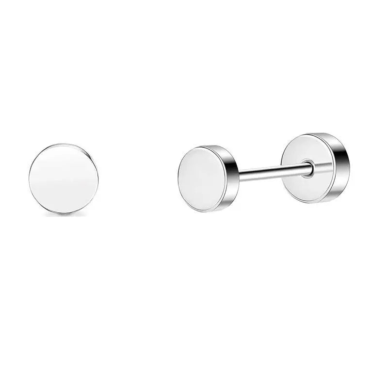 2 pz/set In Acciaio Inox Cuore Luna Earbone Della Vite Della Vite Della Sfera Orecchini con perno per Le Donne di Modo Dell'orecchio Trago Cartilagine Body Piercing