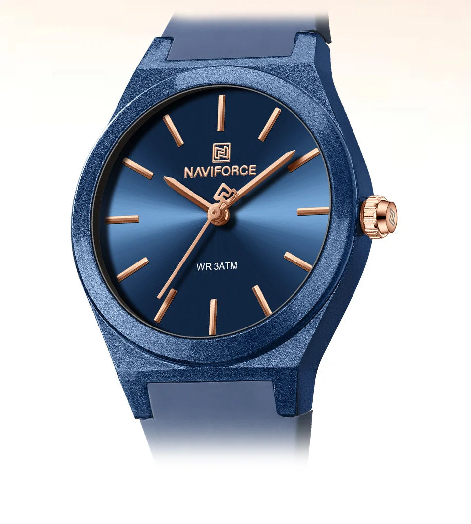 NAVIFORCE 2025 Orologi moda donna Orologio al quarzo Sport Cinturino in silicone Orologi da polso da donna Orologio semplice Regalo relogios feminino