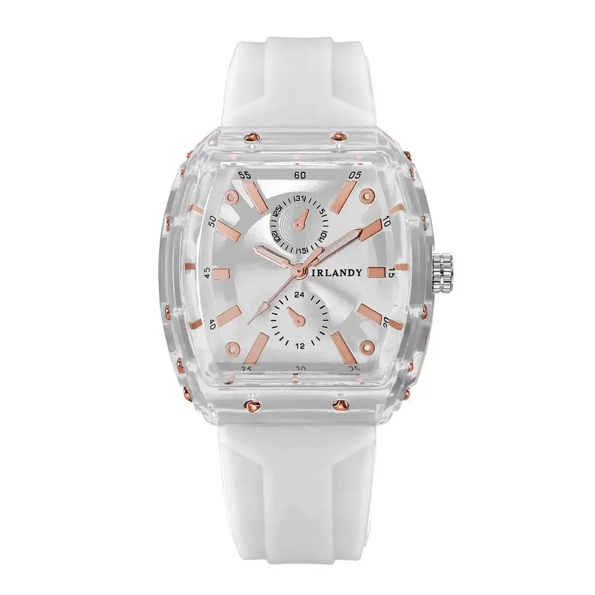 Orologi da donna alla moda Orologi da polso al quarzo da donna con cinturino in silicone casual per ragazze Orologio Reloj Mujer (senza scatola)