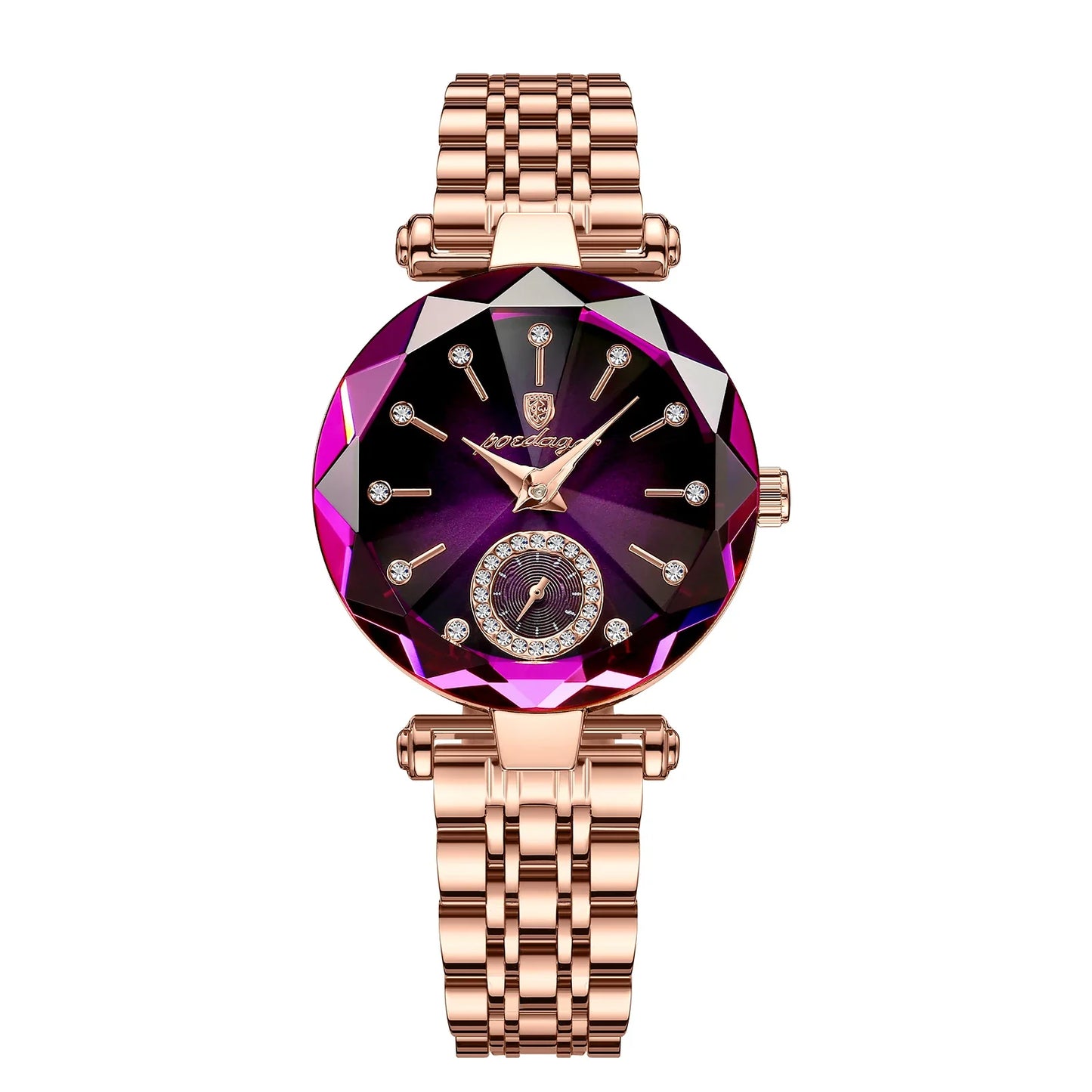 POEDAGAR Orologi al quarzo da donna eleganti di lusso Orologio impermeabile in acciaio inossidabile per donna Orologio da polso da donna alla moda casual reloj