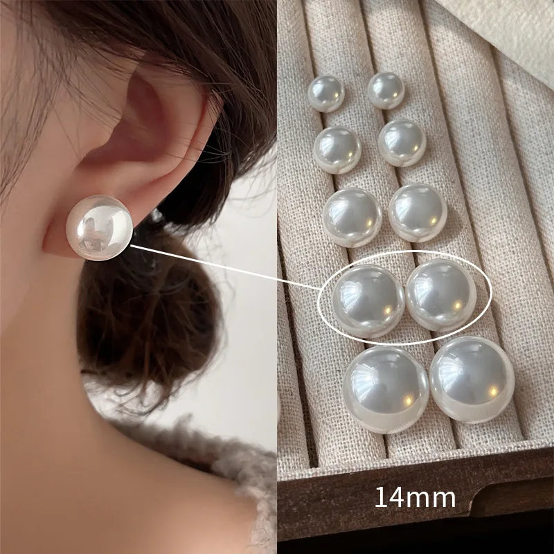 Nuovi orecchini di perle in argento sterling 925 con fascino di personalità, orecchini da donna con fascino squisito, regalo di compleanno, gioielli squisiti