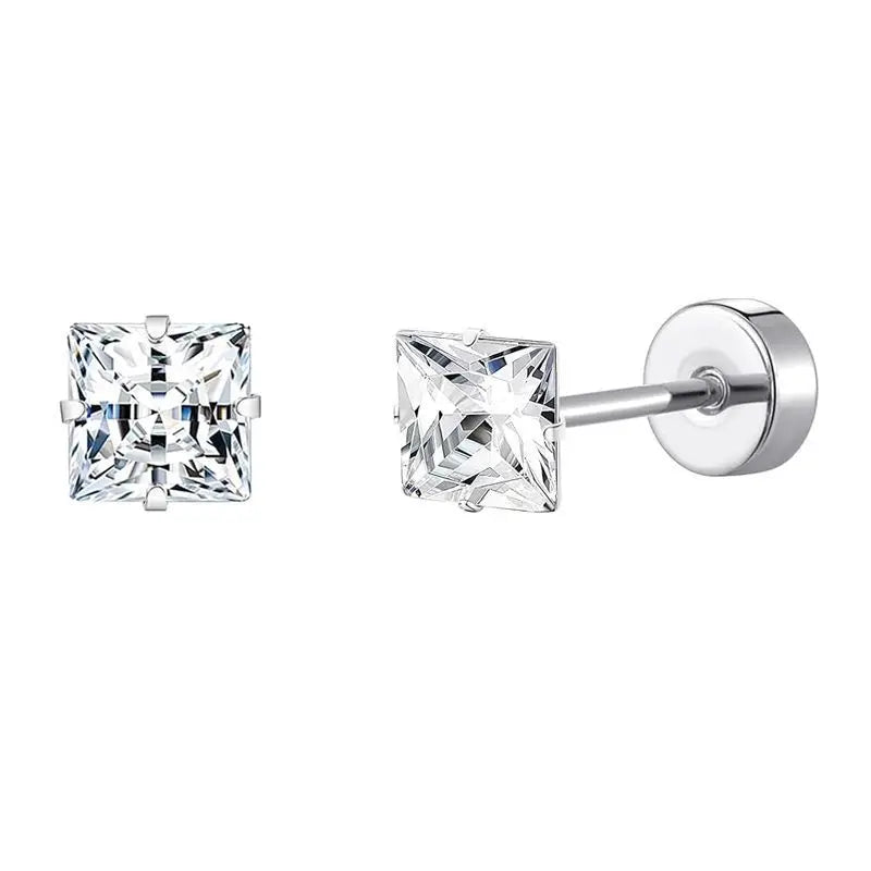 2 pz/set In Acciaio Inox Cuore Luna Earbone Della Vite Della Vite Della Sfera Orecchini con perno per Le Donne di Modo Dell'orecchio Trago Cartilagine Body Piercing