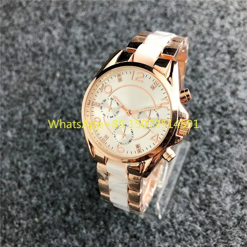 Nuovi orologi da polso da donna in acciaio inossidabile, orologi al quarzo da donna, orologi eleganti da donna di marca di lusso, orologi da donna