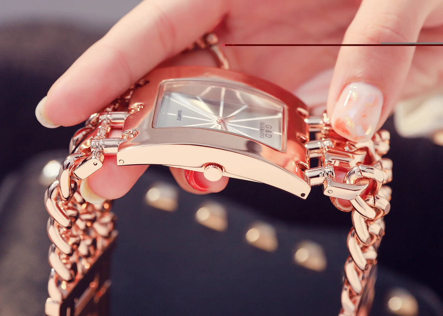 Orologio da donna di marca di lusso Abito con strass Orologi da polso da donna Eleganti orologi femminili in oro per le donne Montre Femme 2025